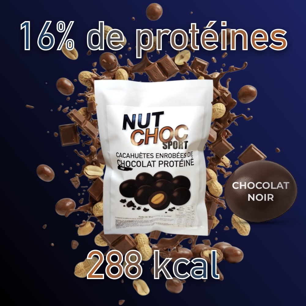 NUTCHOC Balls Chocolat noir protéiné