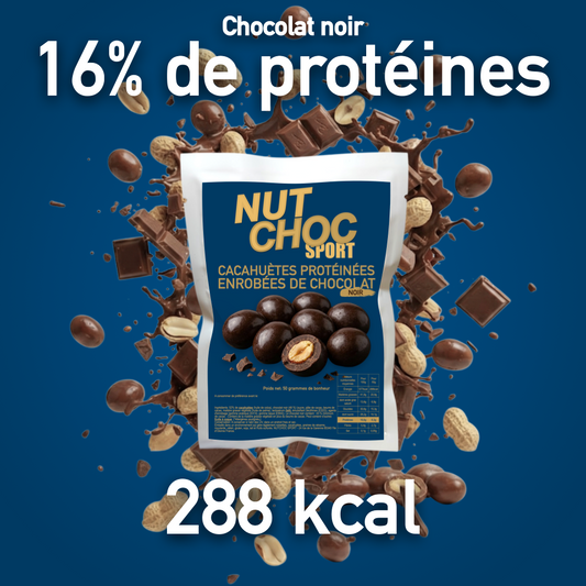NUTCHOC Balls Chocolat noir protéiné